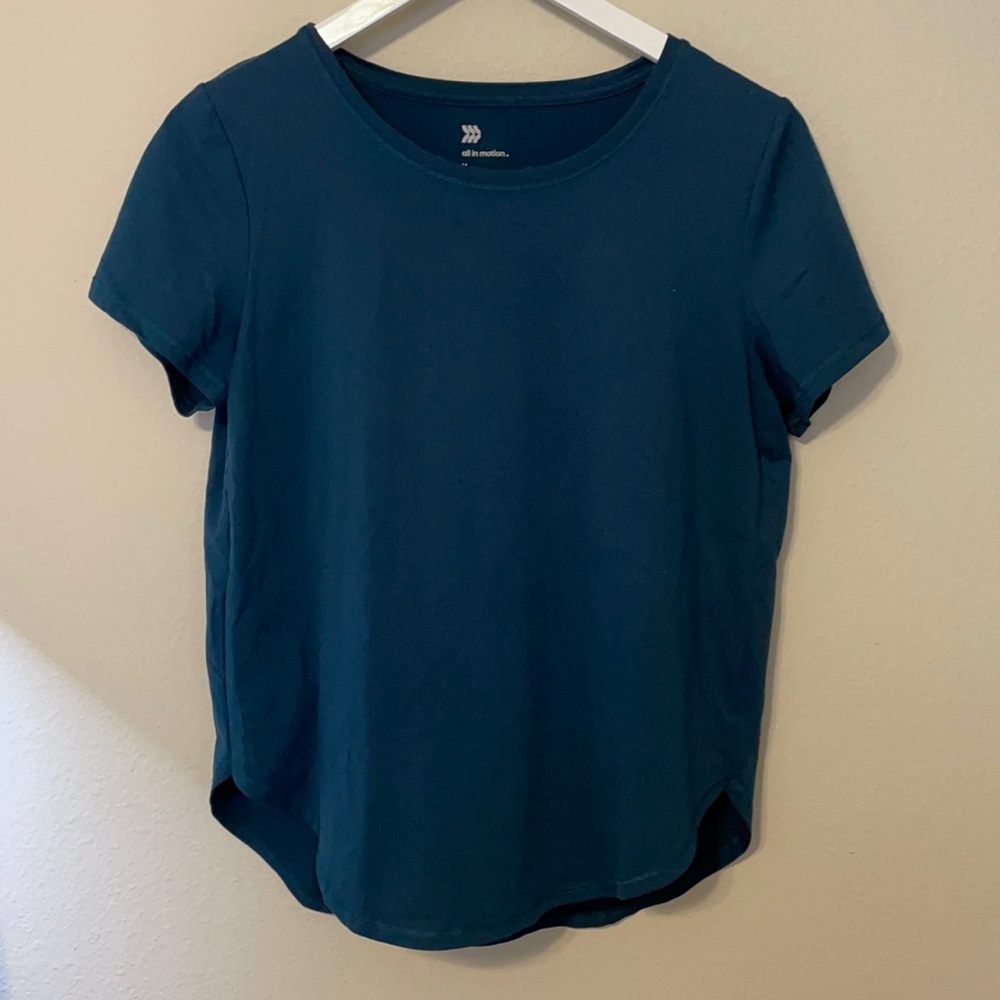 Green work out tee